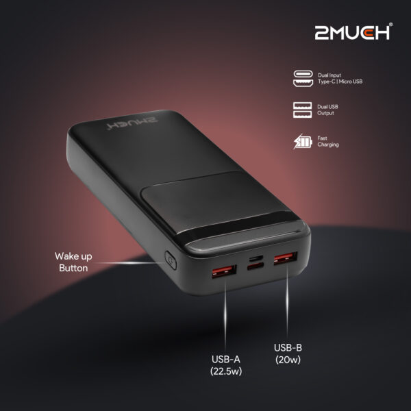 2MUCH POWER BANK TURBO 4 (22.5W) QC PD TPB-1504 - Image 7