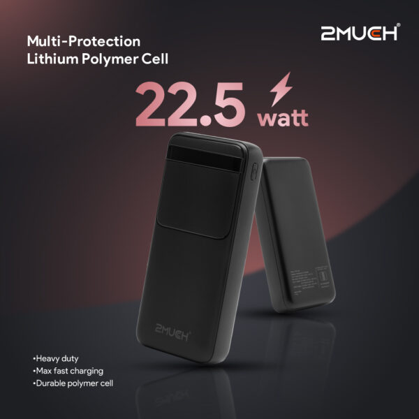 2MUCH POWER BANK TURBO 4 (22.5W) QC PD TPB-1504 - Image 5