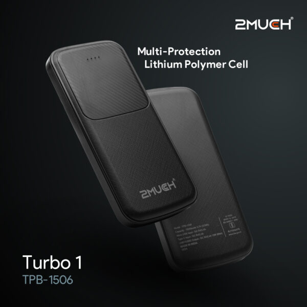 2MUCH POWER BANK TURBO 1 (12W) TPB-1506 - Image 2