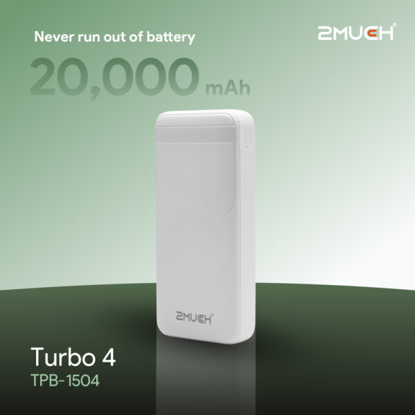 2MUCH POWER BANK TURBO 4 (22.5W) QC PD TPB-1504 - Image 6