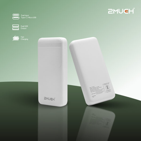 2MUCH POWER BANK TURBO 4 (22.5W) QC PD TPB-1504 - Image 2