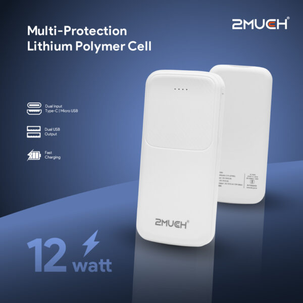 2MUCH POWER BANK TURBO 1 (12W) TPB-1506 - Image 3